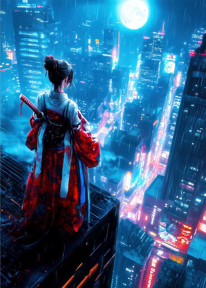Cyberpunk Samurai