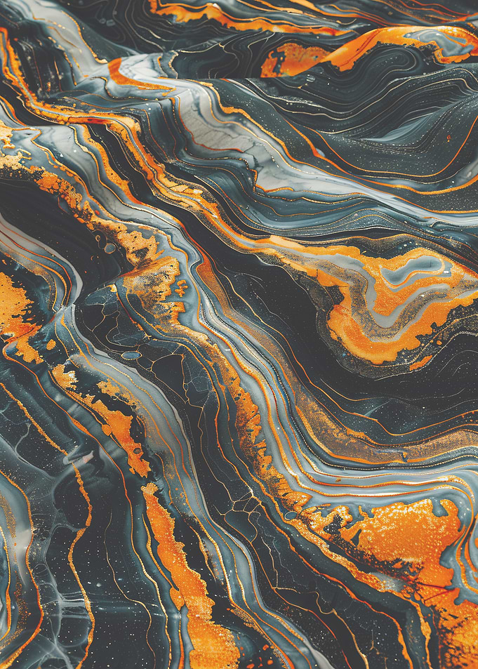Abstract Marble Art