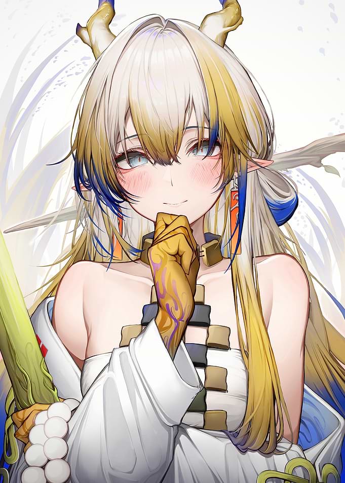 Anime Girl with Horns