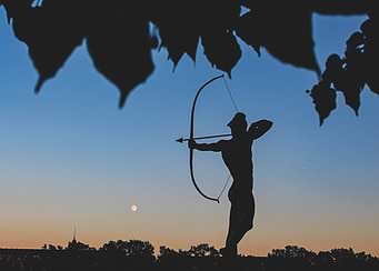 Archer Silhouette at Sunset