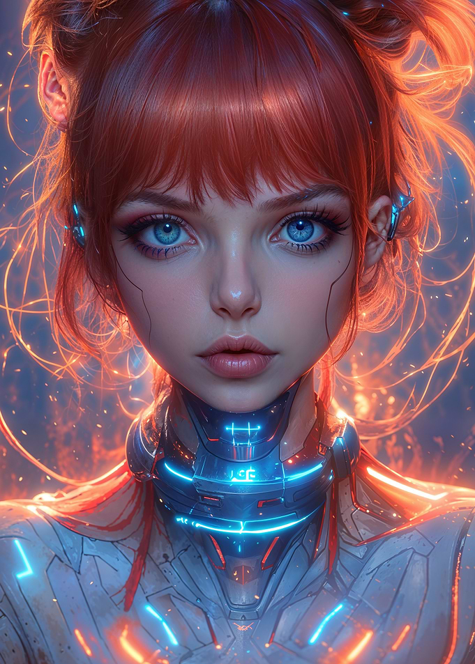 Cyberpunk Woman Portrait