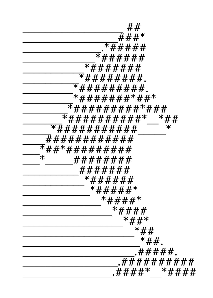 Dolphin Text Art