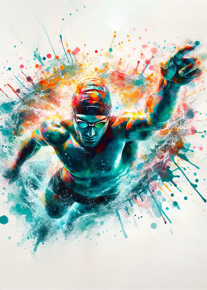 Swimmer in Motion