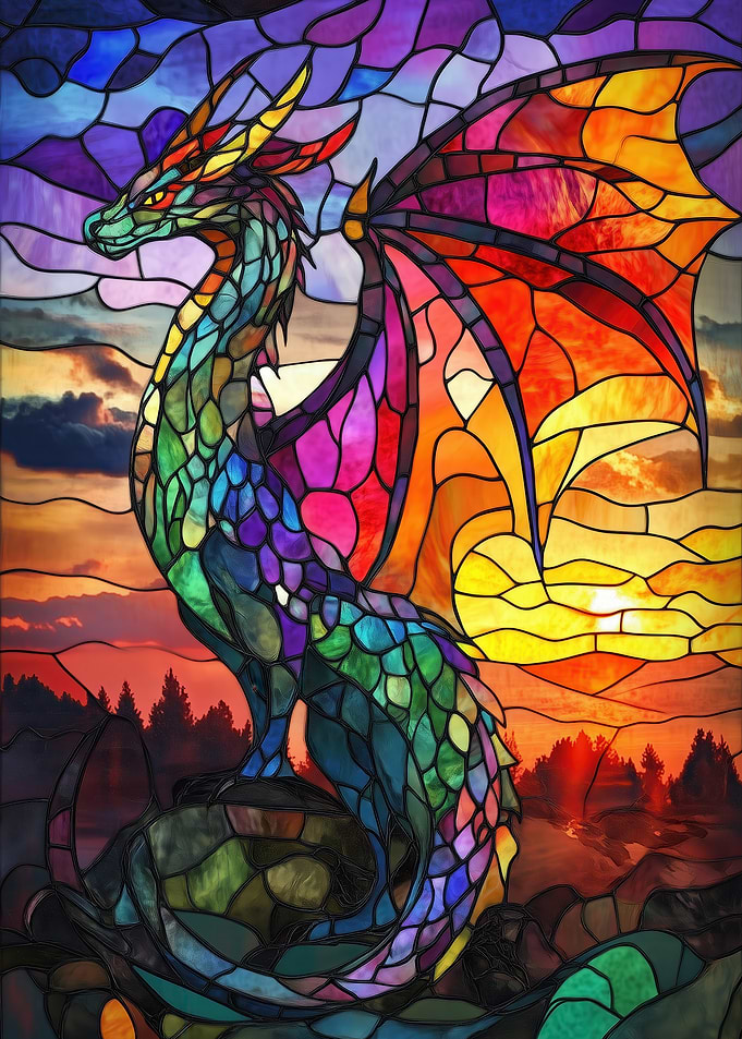 Stained Glass Dragon