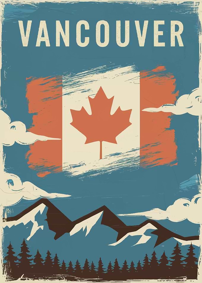 Vancouver Vintage Poster