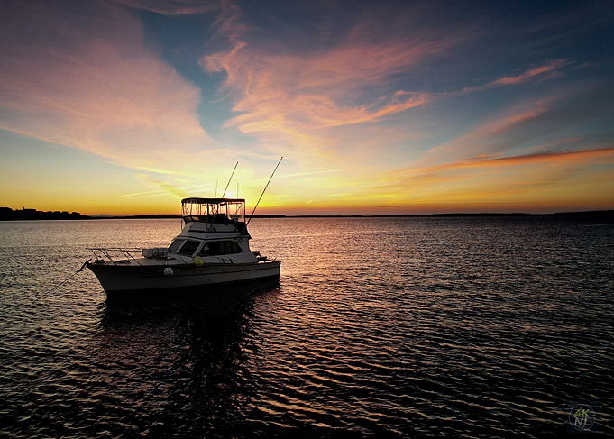 Sunset At Sea