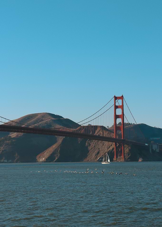 Golden Gate Bridge View from the sea