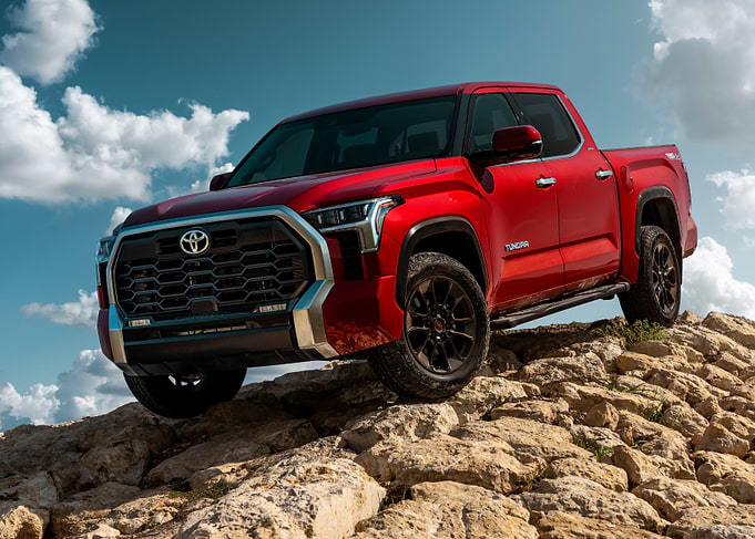 Red Toyota Tundra Truck