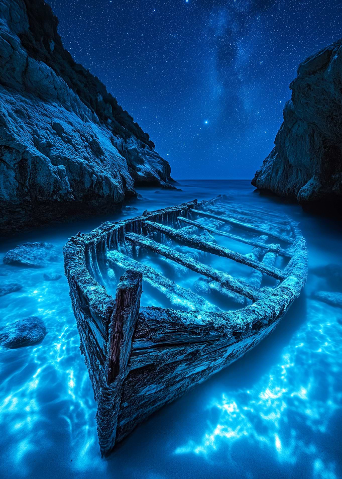 Bioluminescent Phantom Wreckage