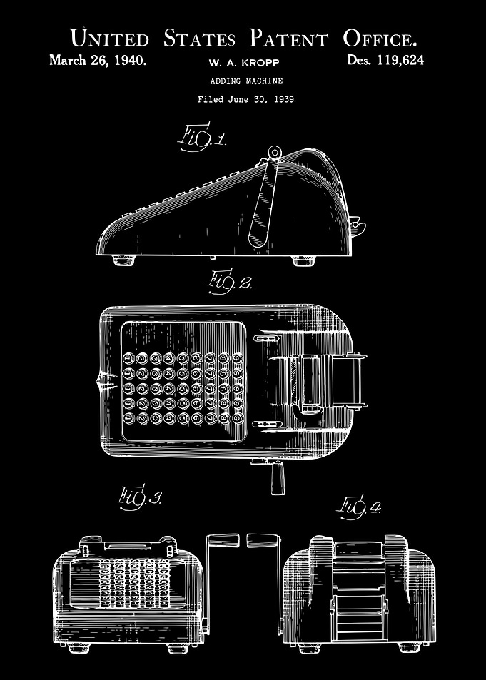 Adding Machine Patent
