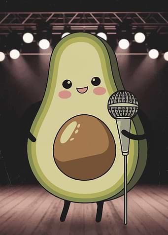 Avocado with Microphone