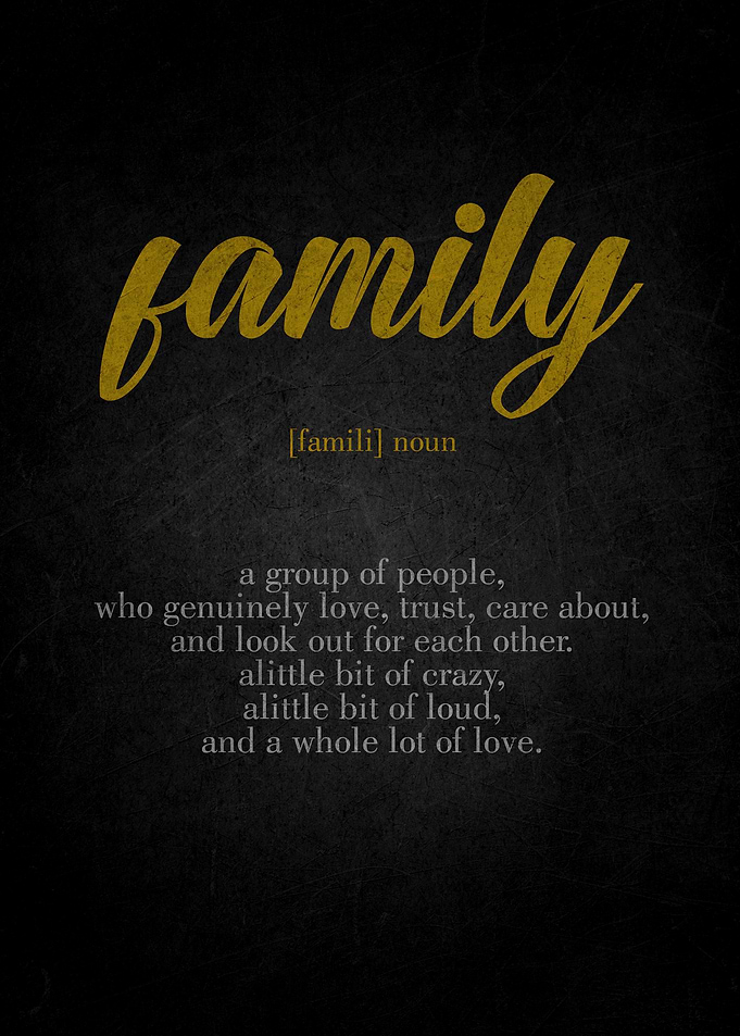 Family Definition Print