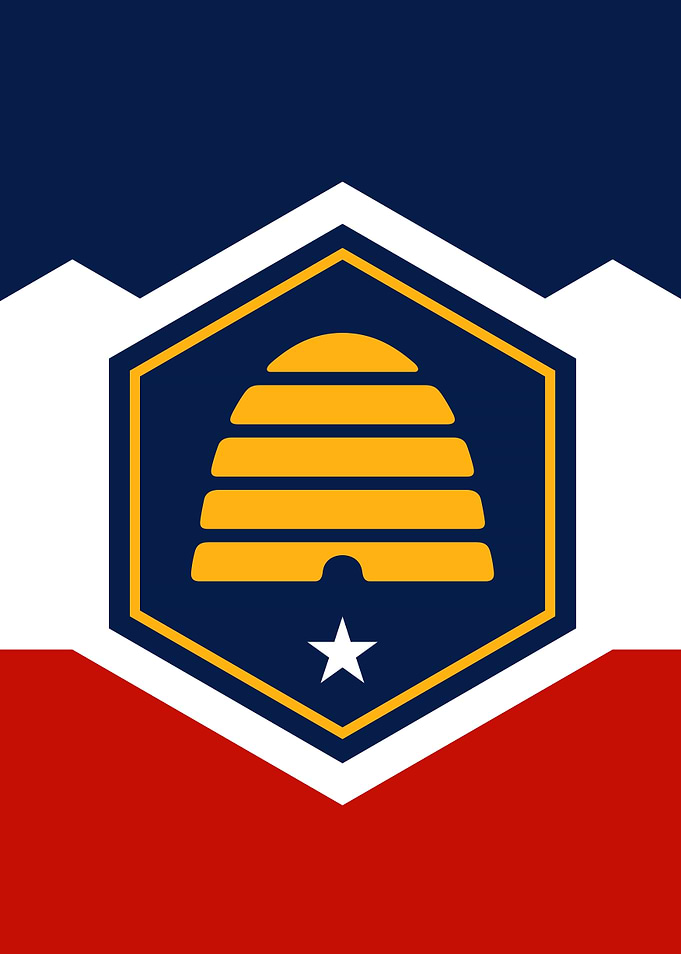 Utah Beehive State Flag