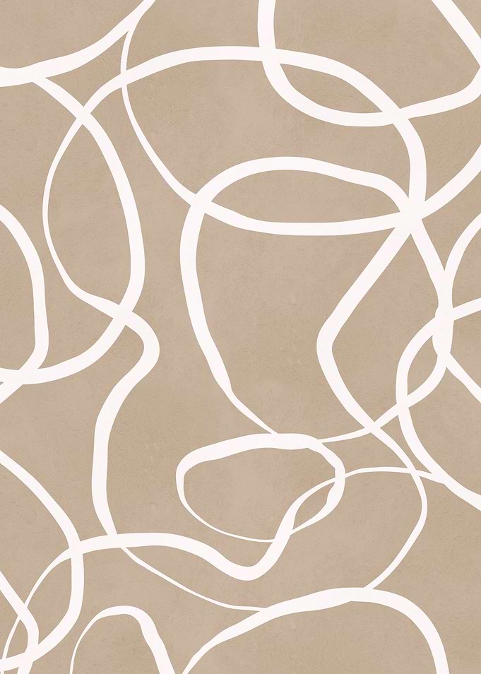 Abstract Beige and White Art