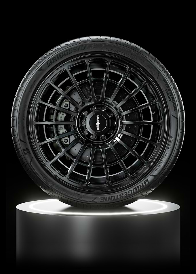 Black Wheel and Tire