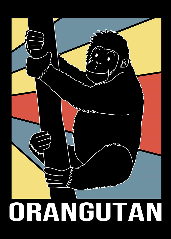 Orangutan Silhouette
