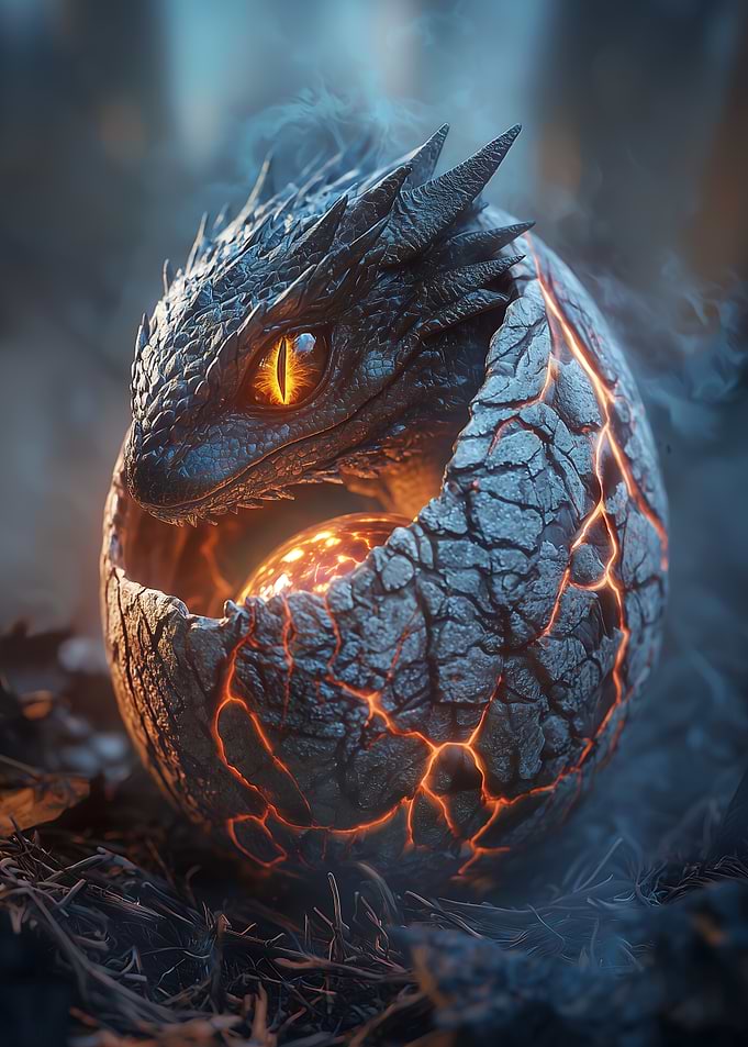 Dragon eggs Hatchling