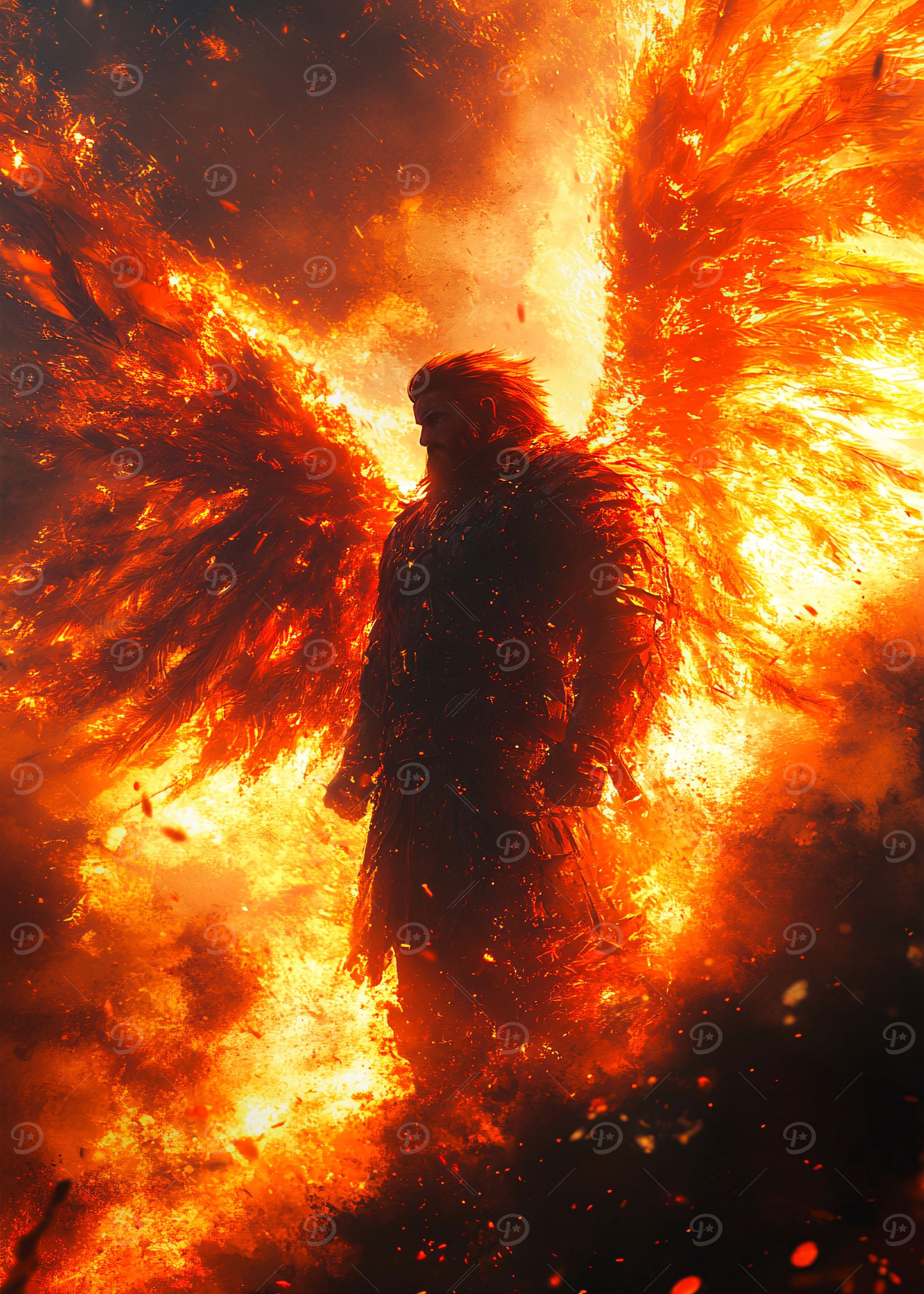Fiery Angel Warrior