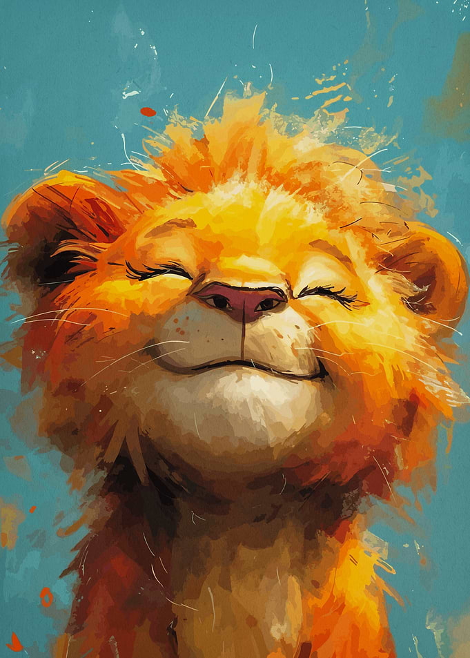 Smiling Lion Cub