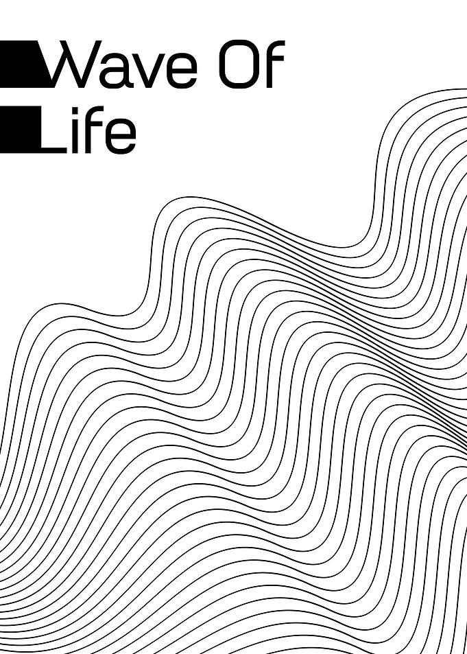 Wave of Life Abstract Art