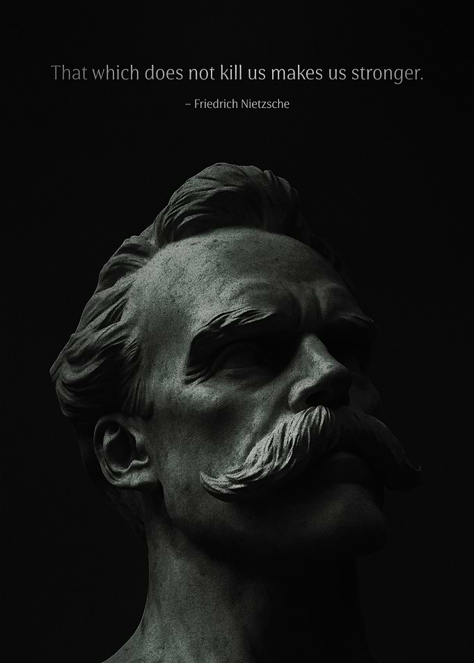 Nietzsche Quote Sculpture