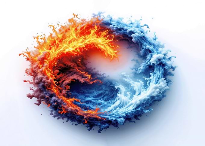 Fire and Water Yin Yang