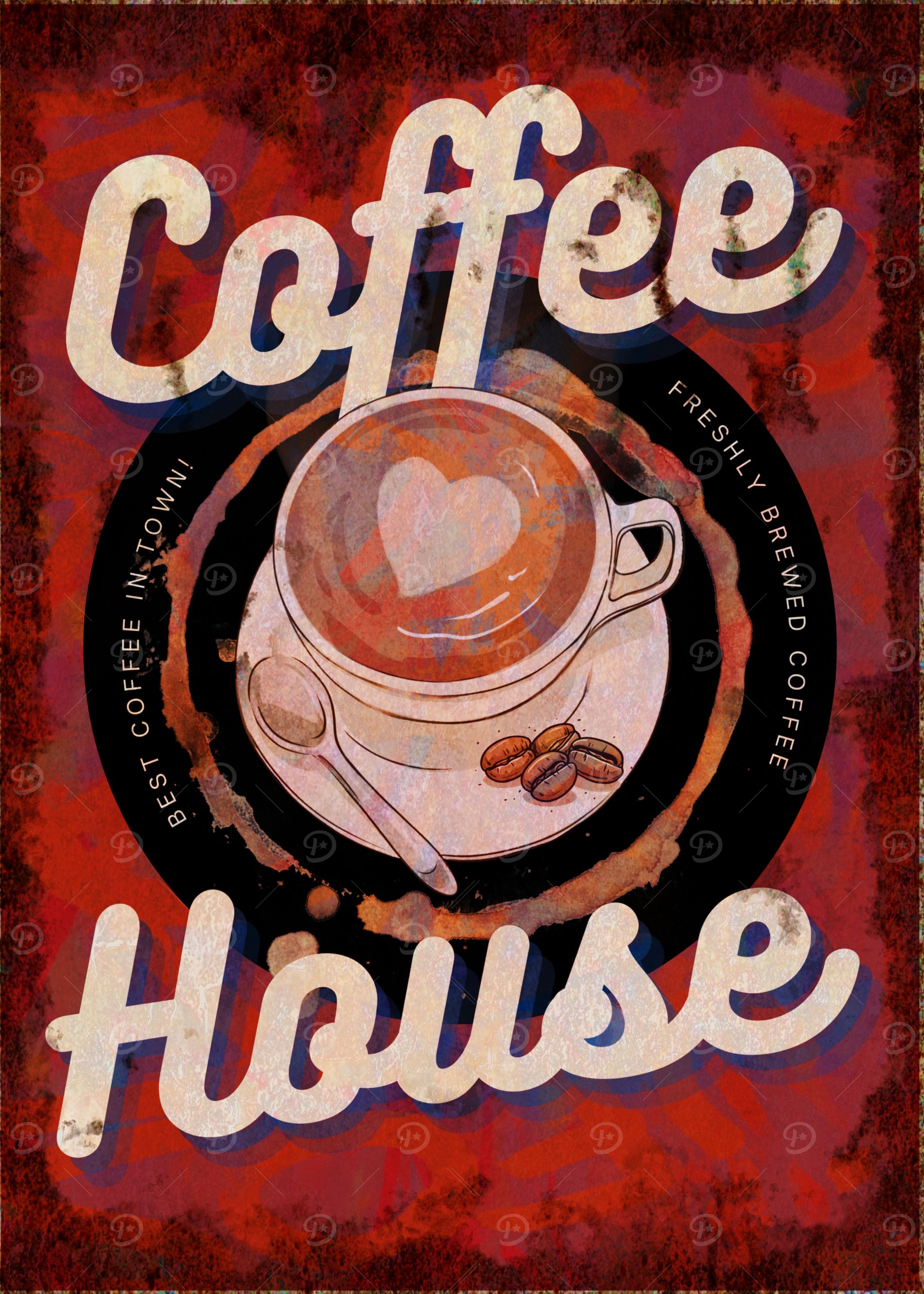 Vintage Coffee House Sign