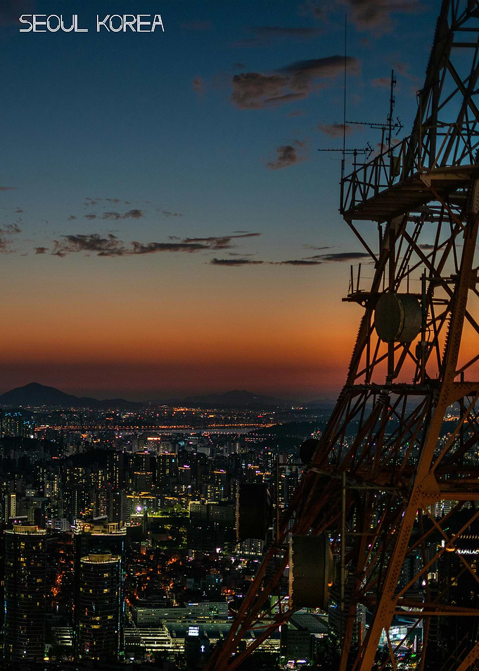 Seoul Skyline Sunset