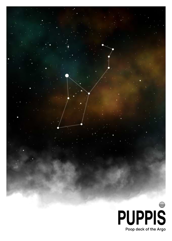 Puppis Constellation Print