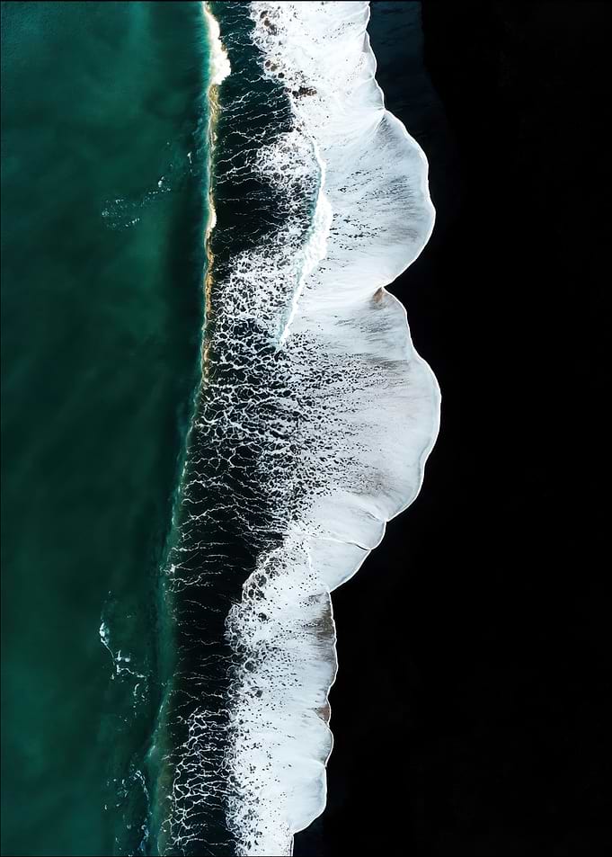 Ocean Waves Aerial View