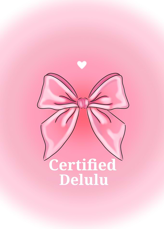 Pink Bow with Text