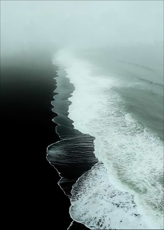 Ethereal Misty Coastline
