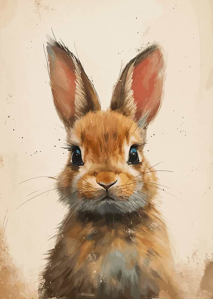 Cute Bunny Portrait