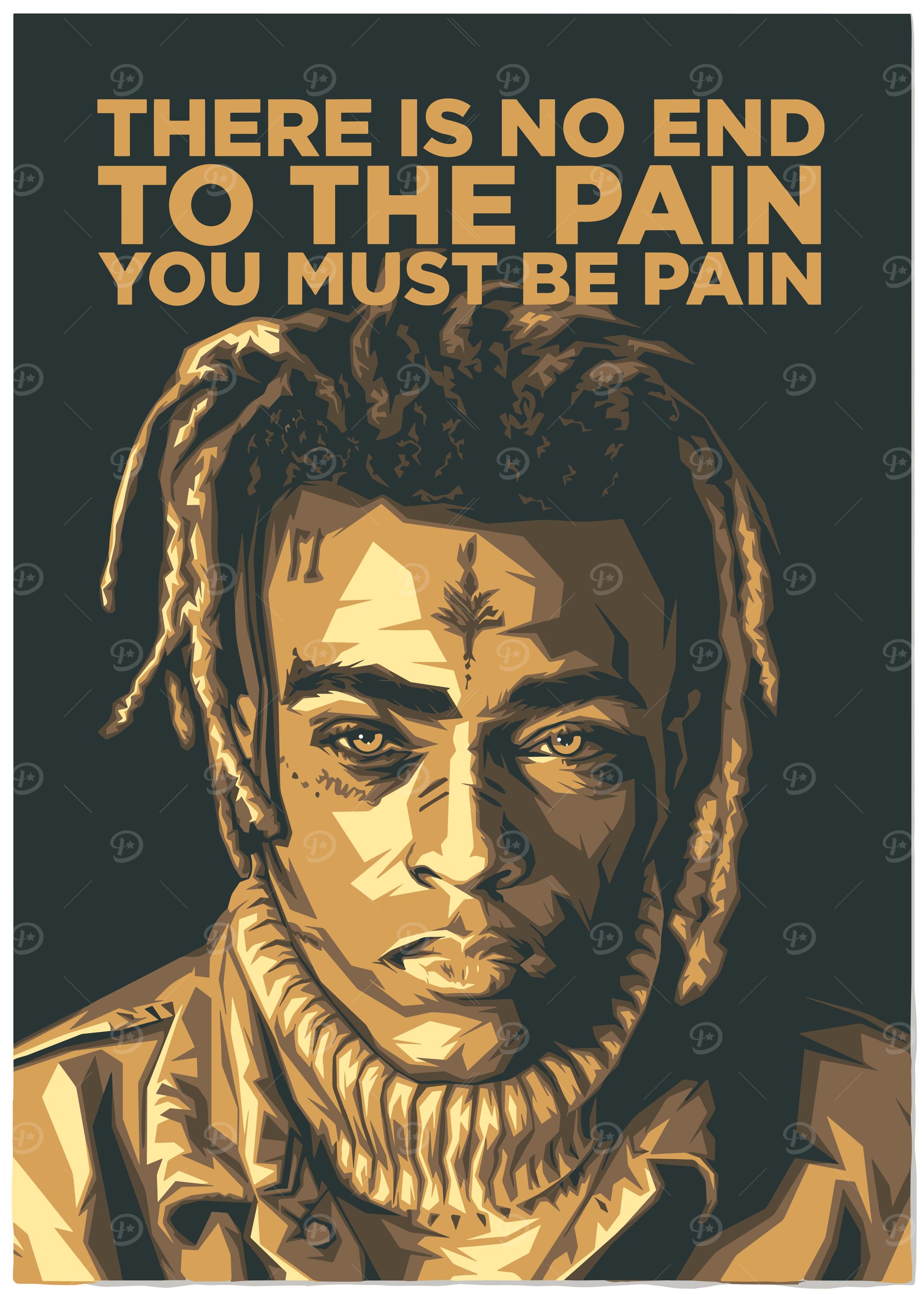 XXXTentacion Pain Quote Poster