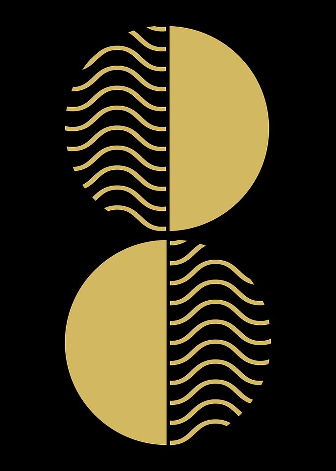 Gold Wave Circles