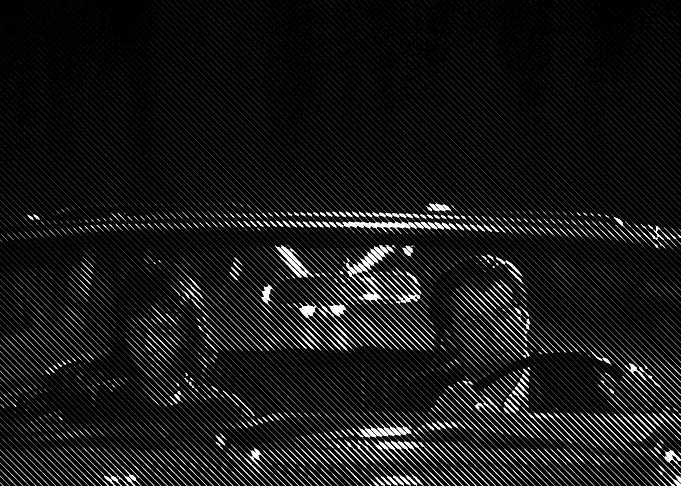 Night Drive Halftone