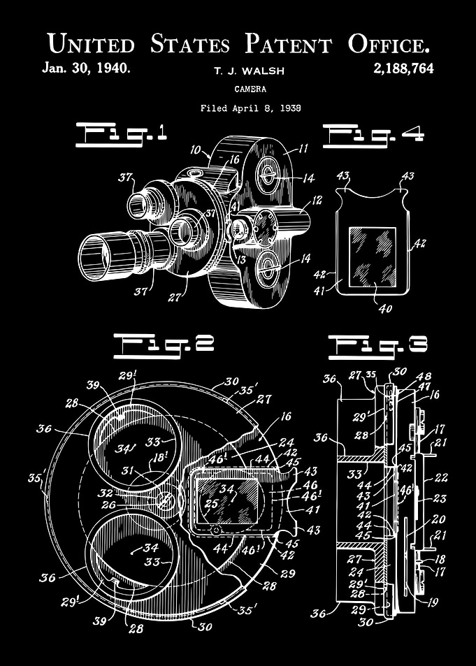 Camera Patent Drawing