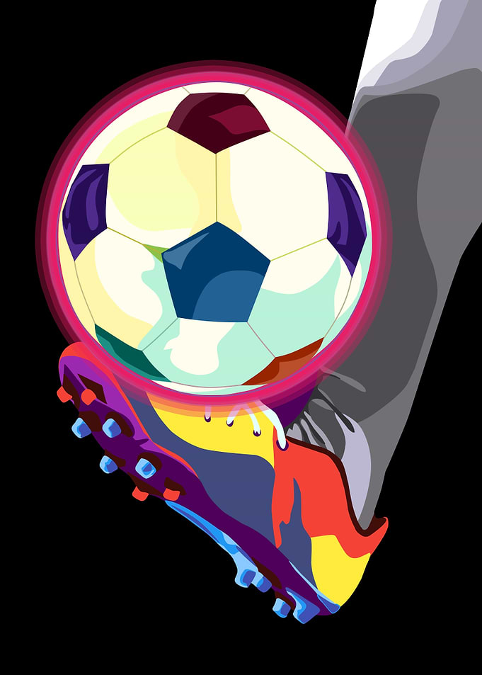 Soccer Kick Art