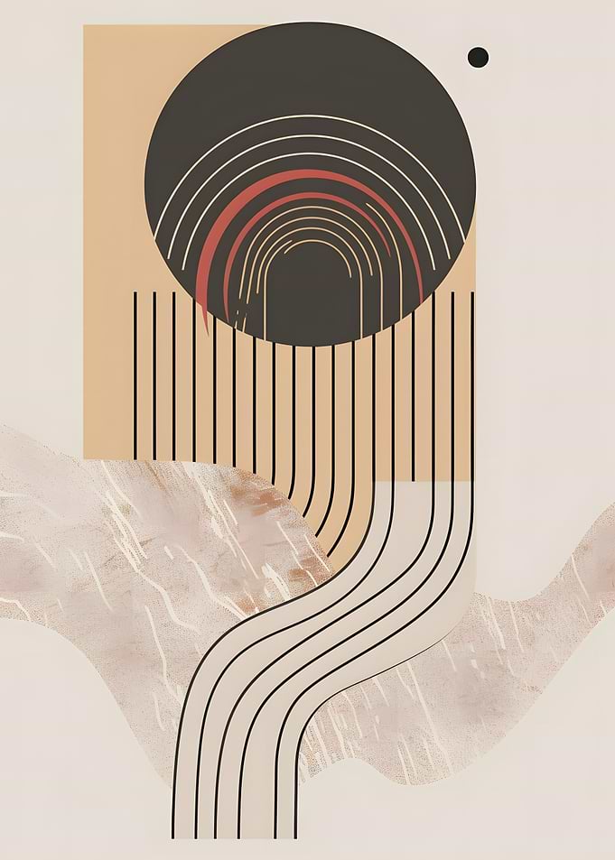 Abstract Geometric Art Print