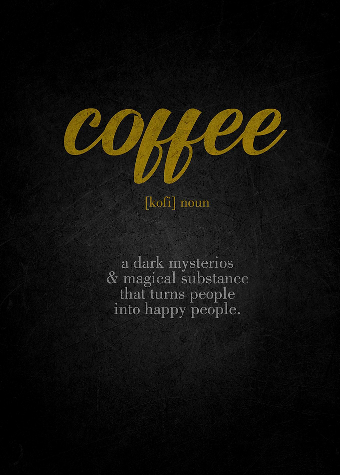 Coffee Definition Print