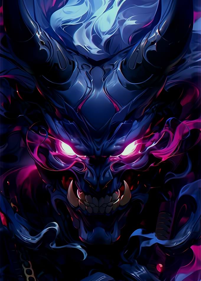 Demon Mask Artwork