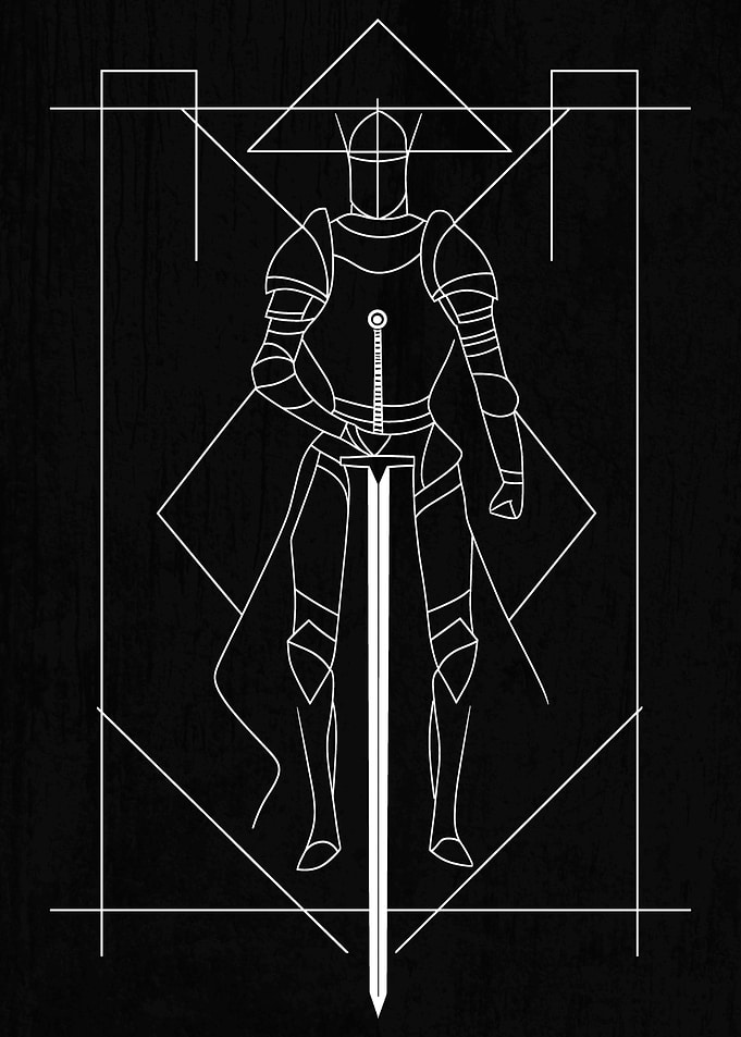 Knight in Geometric Frame