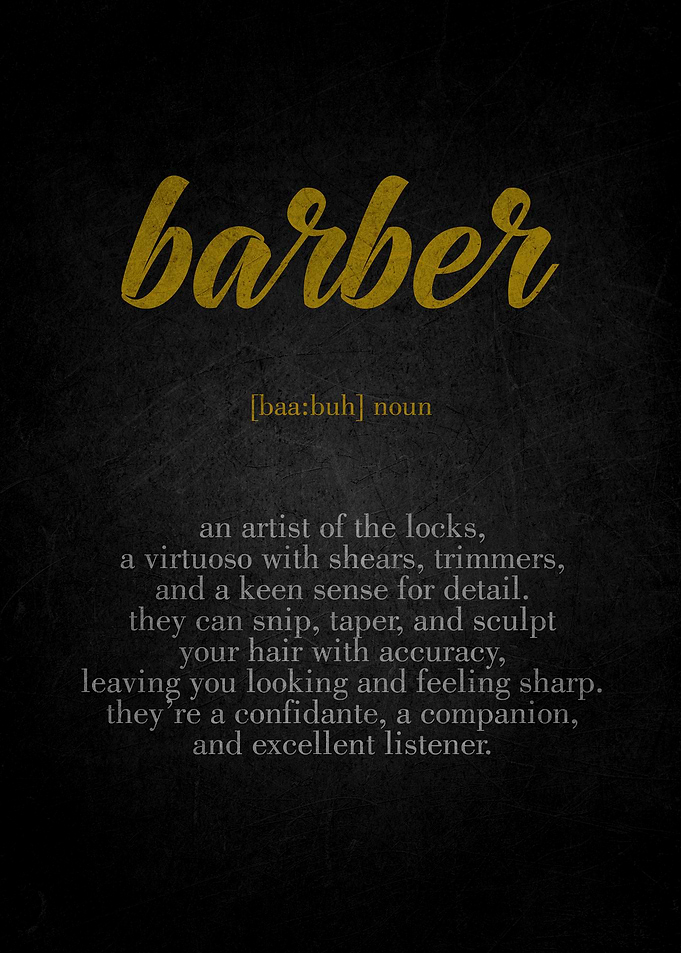 Barber Definition Print