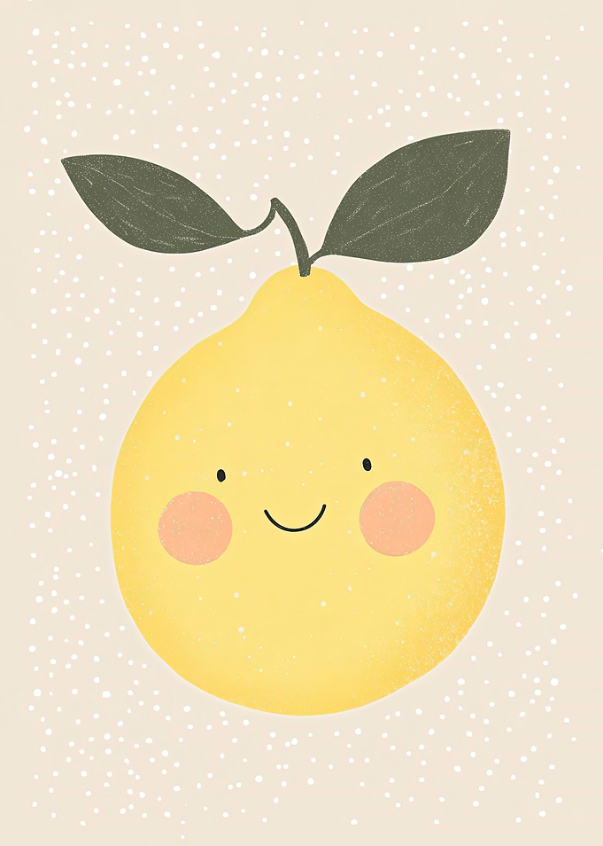 Smiling Lemon Illustration