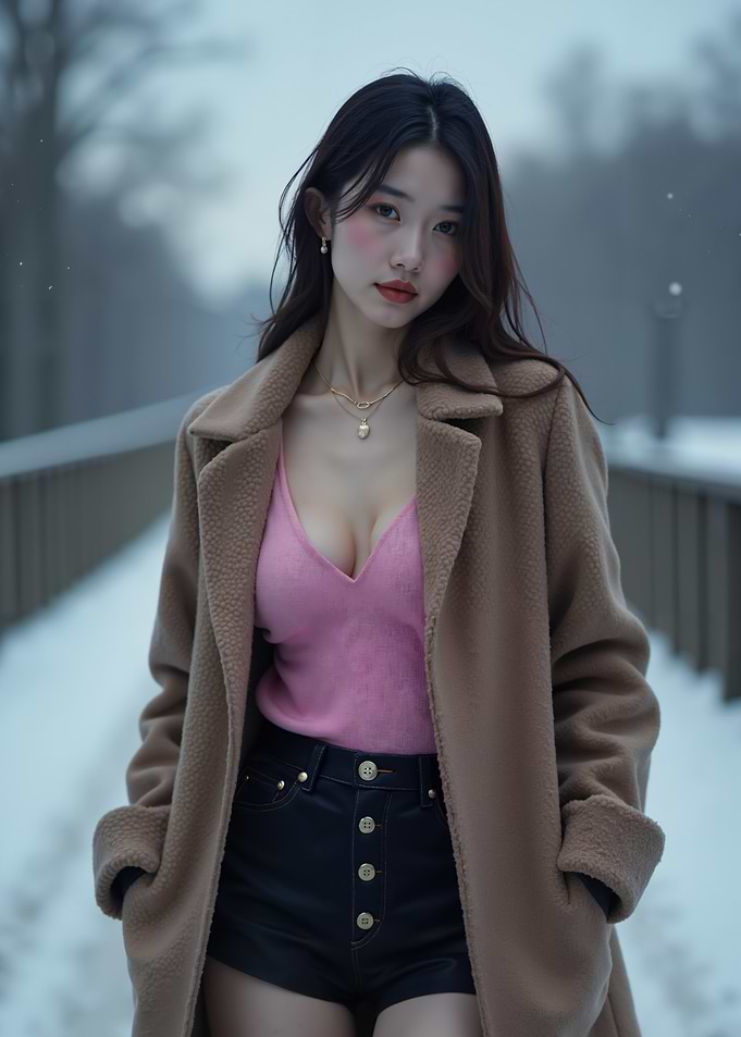 Woman in Winter Coat