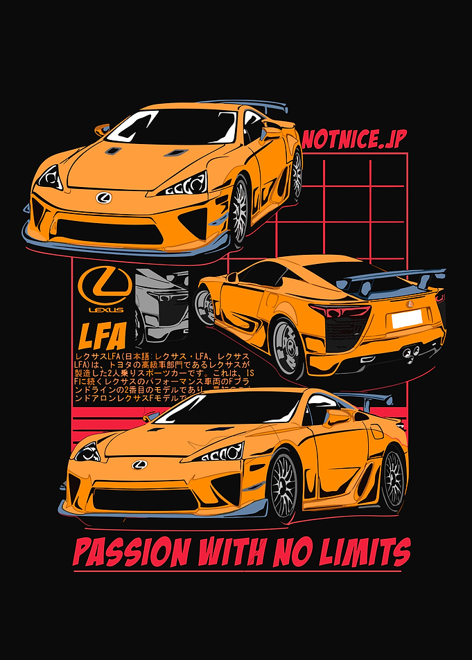 Lexus LFA Car Illustration