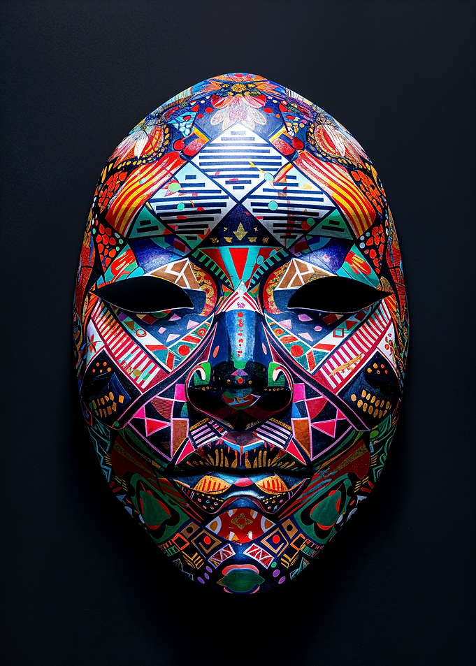 Colorful Geometric Mask