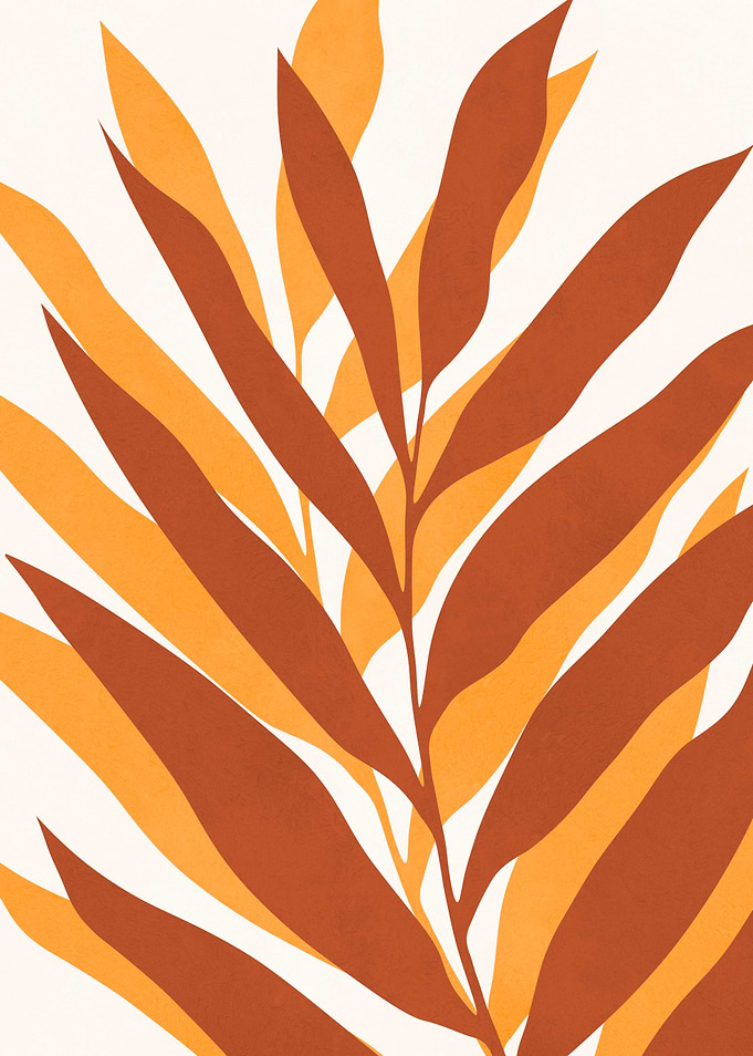 Abstract Leaf Art Print
