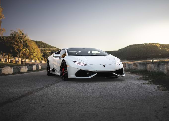 White Lamborghini Huracan