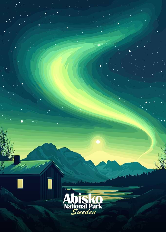 Northern Lights Landscape